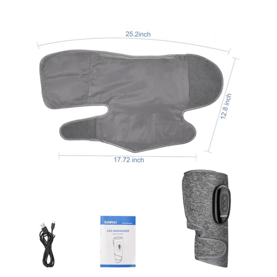 건강과 회복을 위한 Renpho KR 무선 종아리 마사지기와 전원 코드의 이미지.