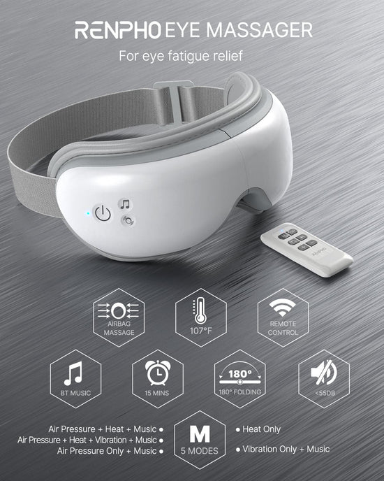 The Eyeris 1 Eye Massager by Renpho KR promotes health and recovery.