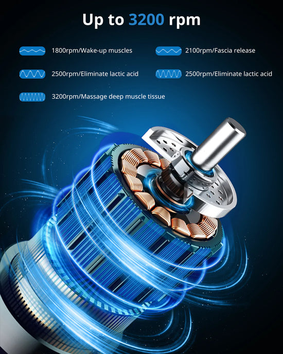 피트니스를 위한 Renpho HK 브랜드의 파란색 RENPHO 액티브 마사지 건